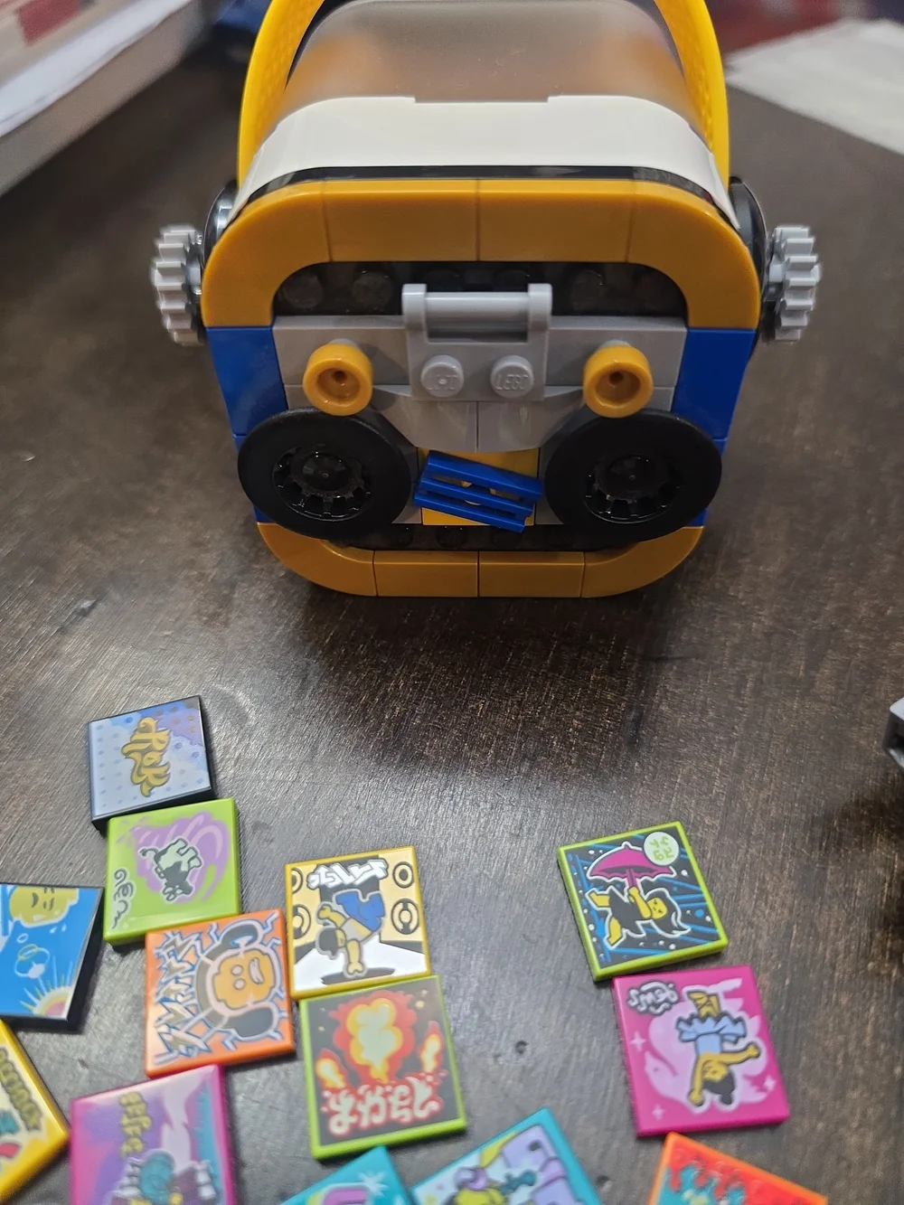 Yellow Mini Toy Carry Case with Assorted Game Tiles and Figure 43107 LEGO